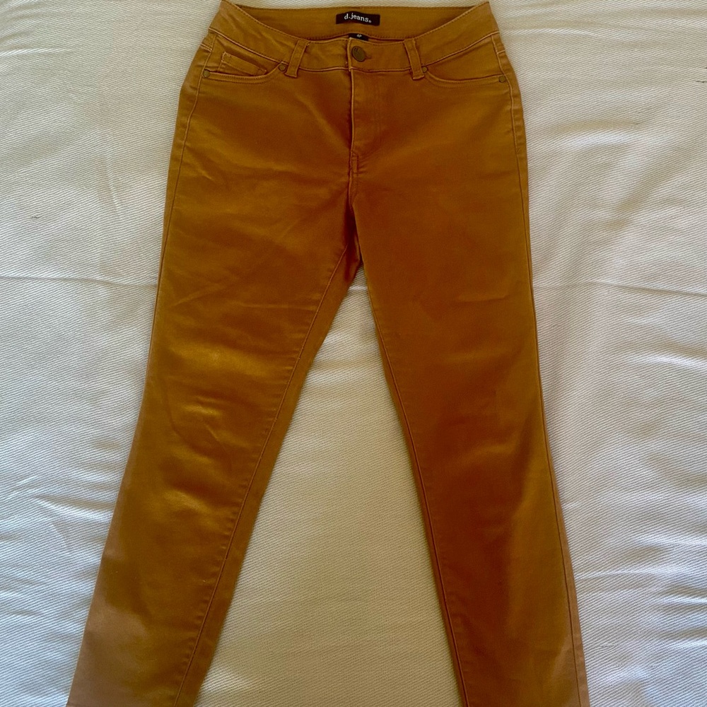 d. jeans Women's Skinny Pants - Mustard